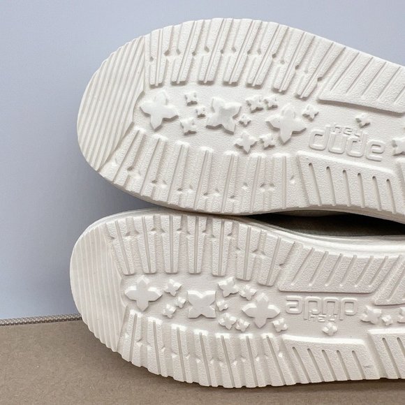 Hey Dude Wendy Linen Beige Slip On Shoe Big Kids/ Boys/ Girls Size EU 32/ US 13 - Picture 8 of 10